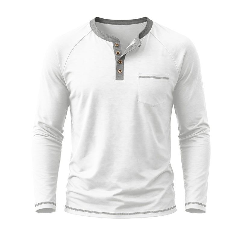 Stephen Long Sleeve Henley Shirt