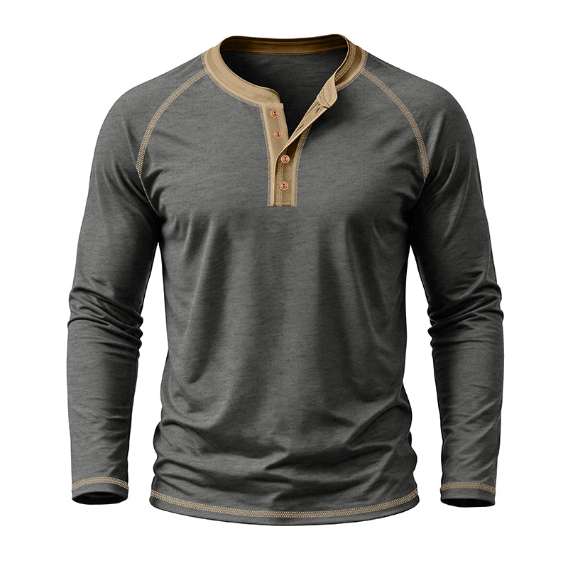 Hussein Henley Long Sleeve