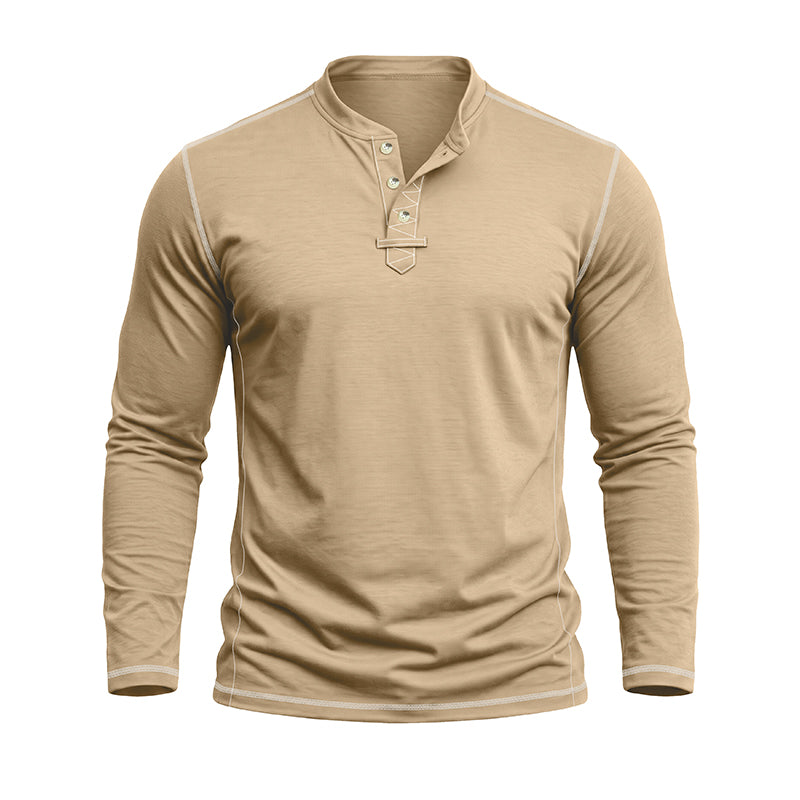 Daniel Long-Sleeve Henley T-Shirt