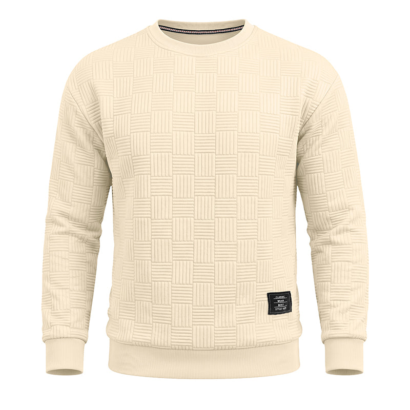 Charles Jacquard Crewneck Winter Sweatshirt