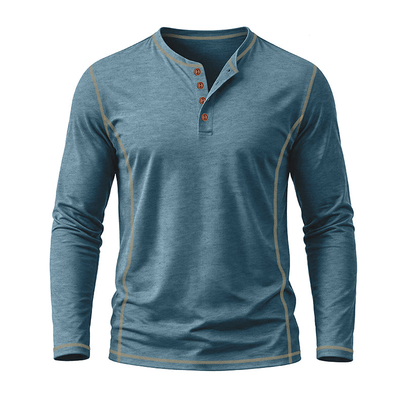 Nolan Casual Long Sleeve Henley