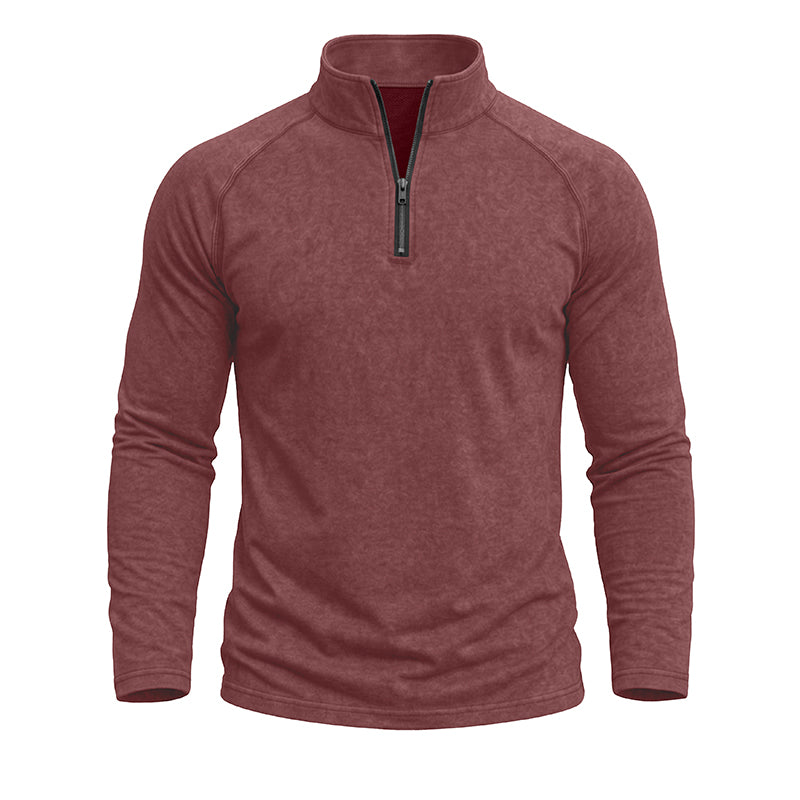 Jeremy Vintage Wash Quarter-Zip Pullover