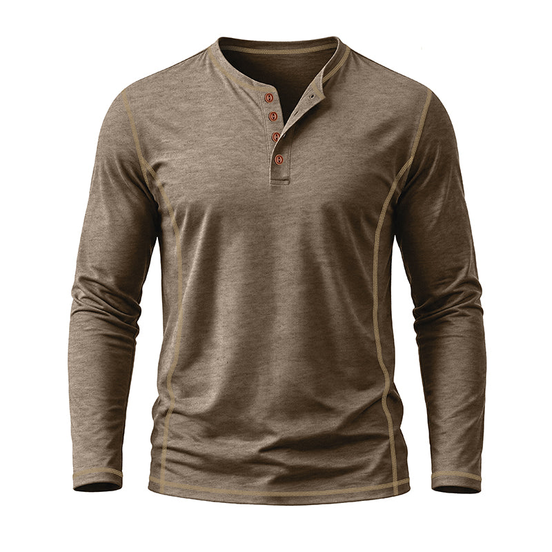 Nolan Casual Long Sleeve Henley