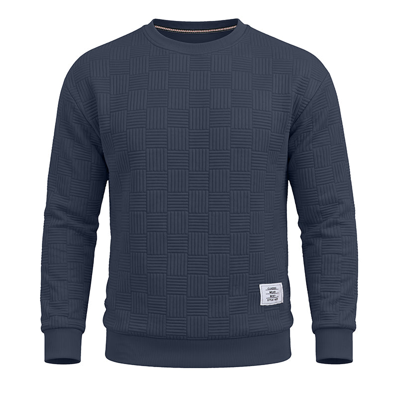 Charles Jacquard Crewneck Winter Sweatshirt