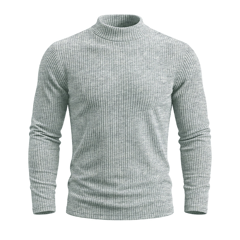 AJAY Mock Neck Long Sleeve Top