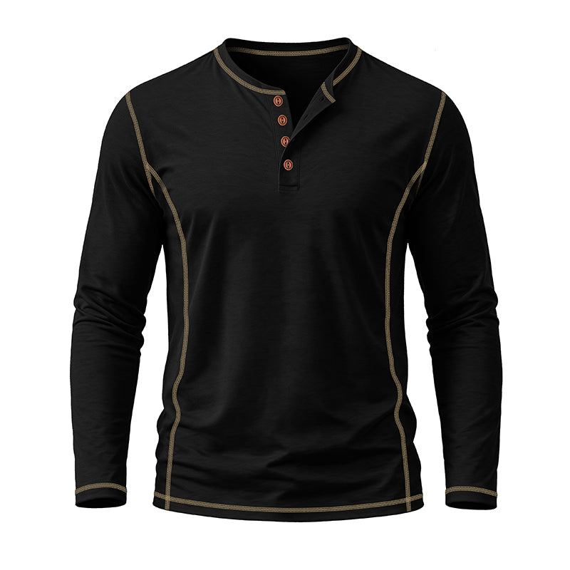 Nolan Casual Long Sleeve Henley