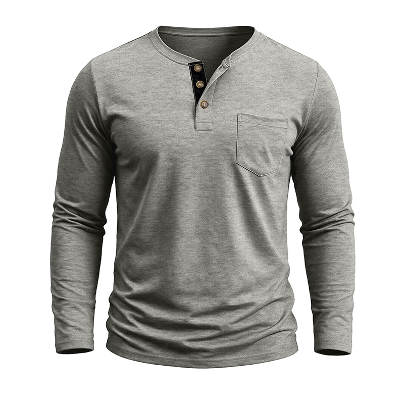 Men's Fashion Casual Henley Shirts Sale