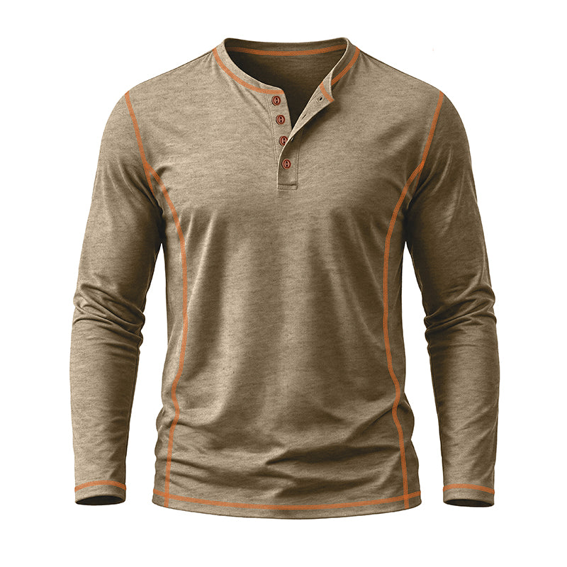 Nolan Casual Long Sleeve Henley