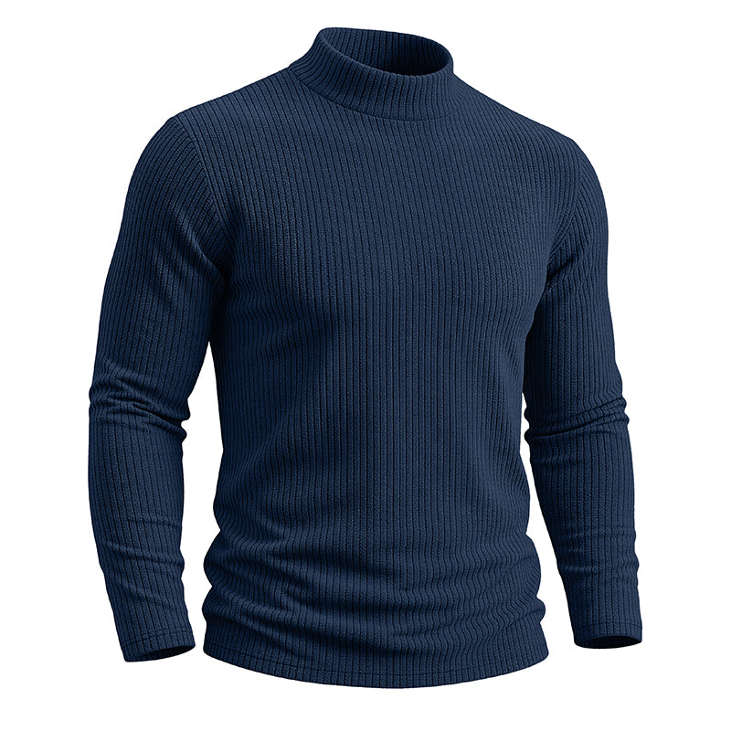 AJAY Mock Neck Long Sleeve Top