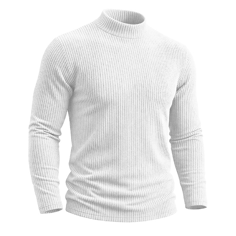 AJAY Mock Neck Long Sleeve Top