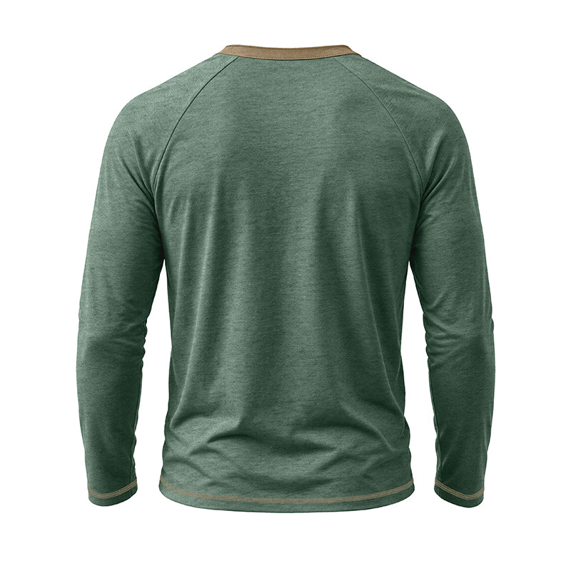 Stephen Long Sleeve Henley Shirt