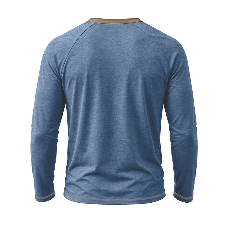 Stephen Long Sleeve Henley Shirt