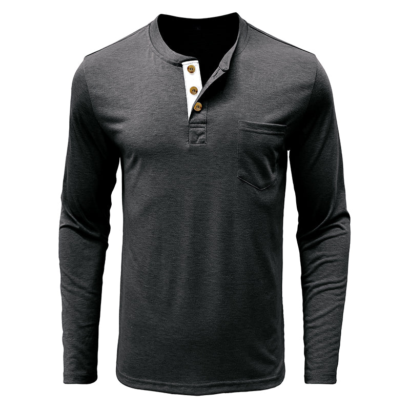 Men's Fashion Casual Henley  Shirts Sale
