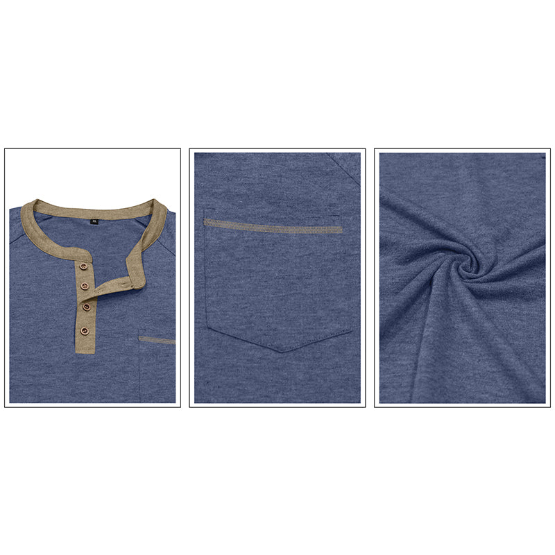 Stephen Long Sleeve Henley Shirt