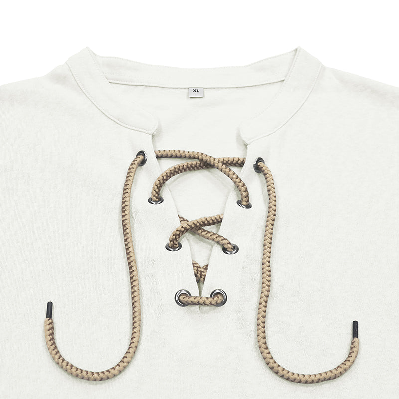 Peter Lace-Up Long Sleeve T-Shirt