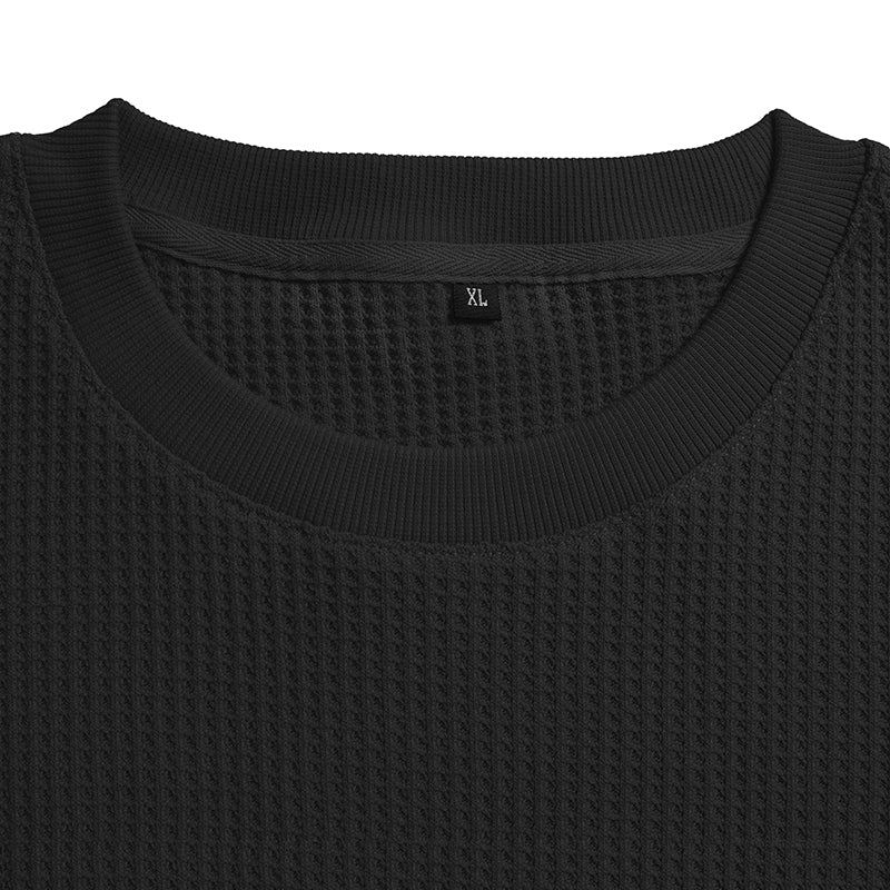 Relaxed Fit Waffle Sweatshirt