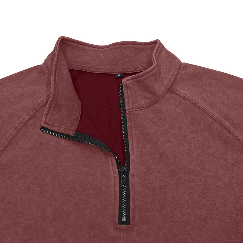Jeremy Vintage Wash Quarter-Zip Pullover