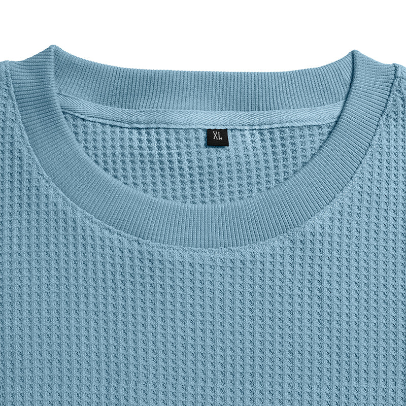Relaxed Fit Waffle Sweatshirt