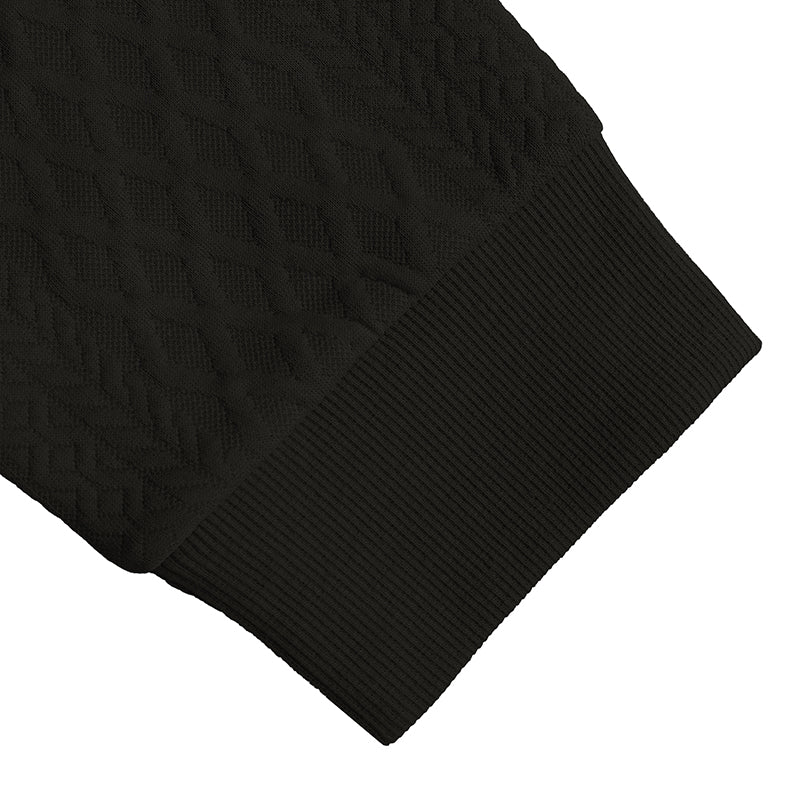 Textured Quarter-Zip Polo Shirt