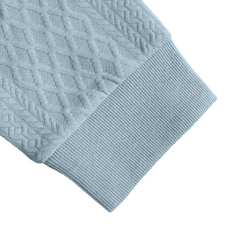 Textured Quarter-Zip Polo Shirt