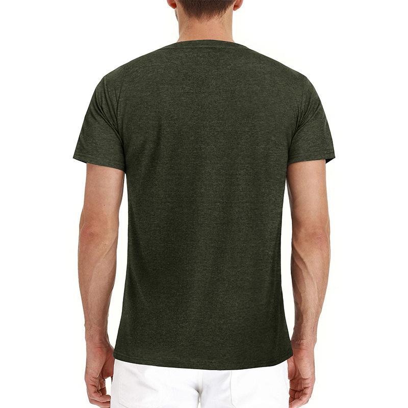 T-shirt décontracté à manches longues et à manches courtes pour hommes