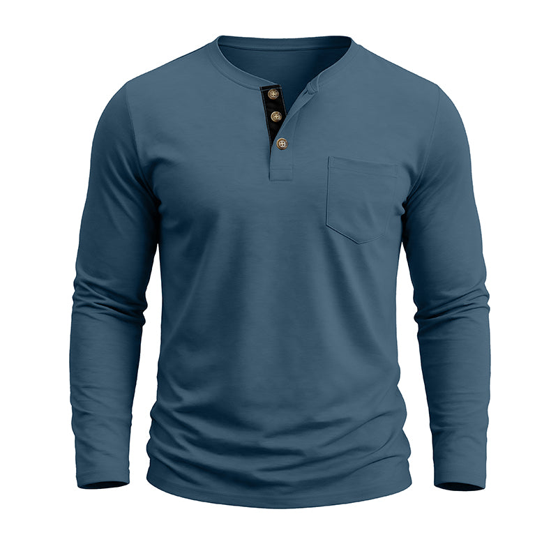 Men's Fashion Casual Henley  Shirts Sale