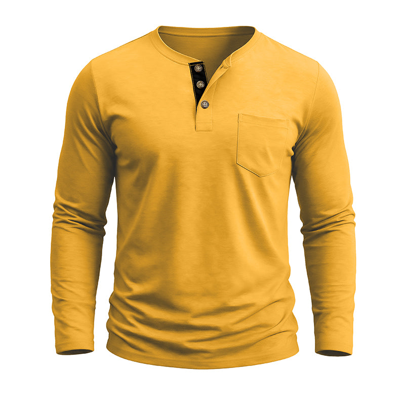 Men's Fashion Casual Henley  Shirts Sale