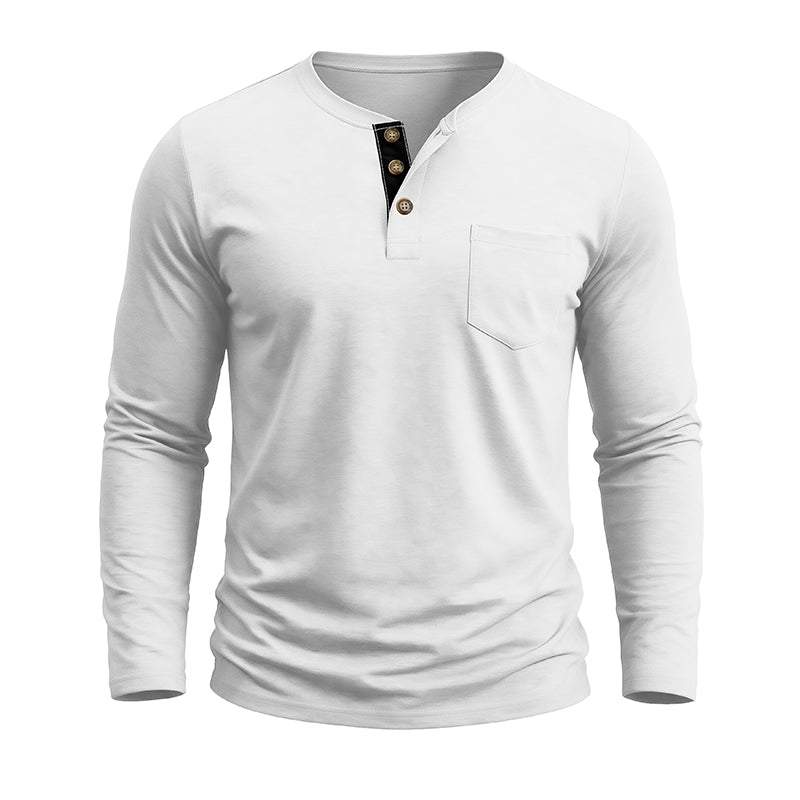 Men's Fashion Casual Henley  Shirts Sale