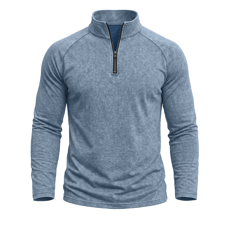 Jeremy  Vintage Wash Quarter-Zip Pullover