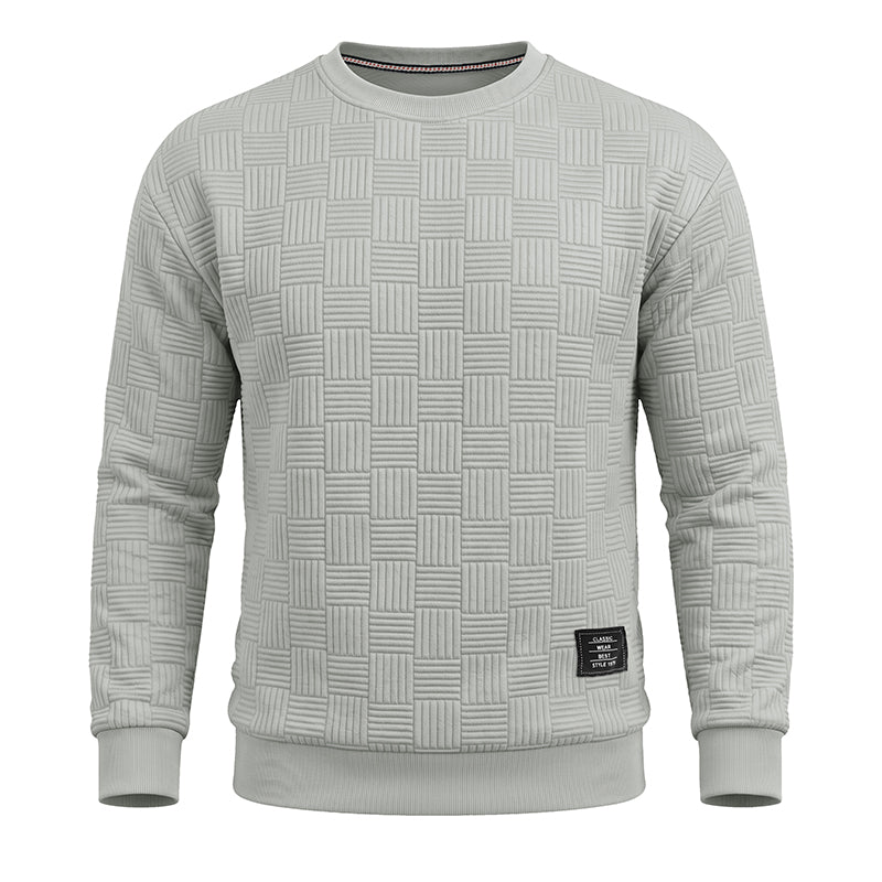 Charles Jacquard Crewneck Winter Sweatshirt