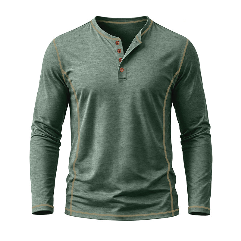 Nolan Casual Long Sleeve Henley