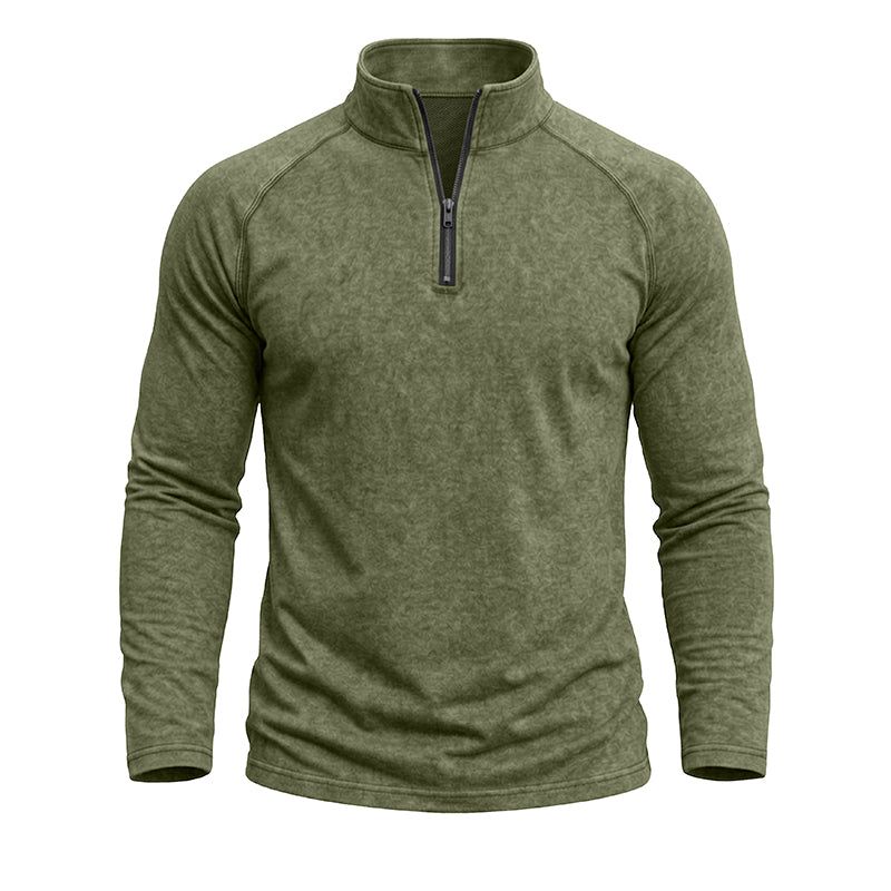 Jeremy  Vintage Wash Quarter-Zip Pullover