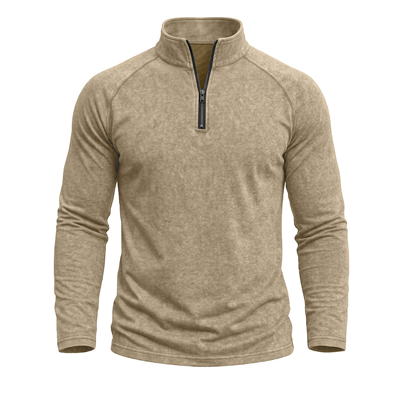 Jeremy  Vintage Wash Quarter-Zip Pullover