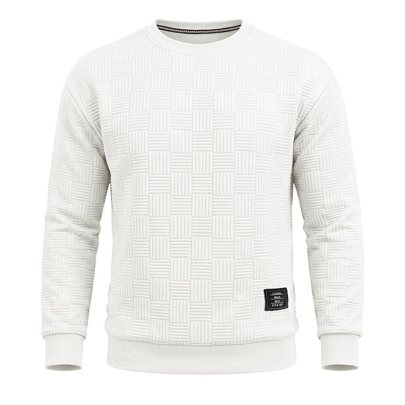 Charles Jacquard Crewneck Winter Sweatshirt
