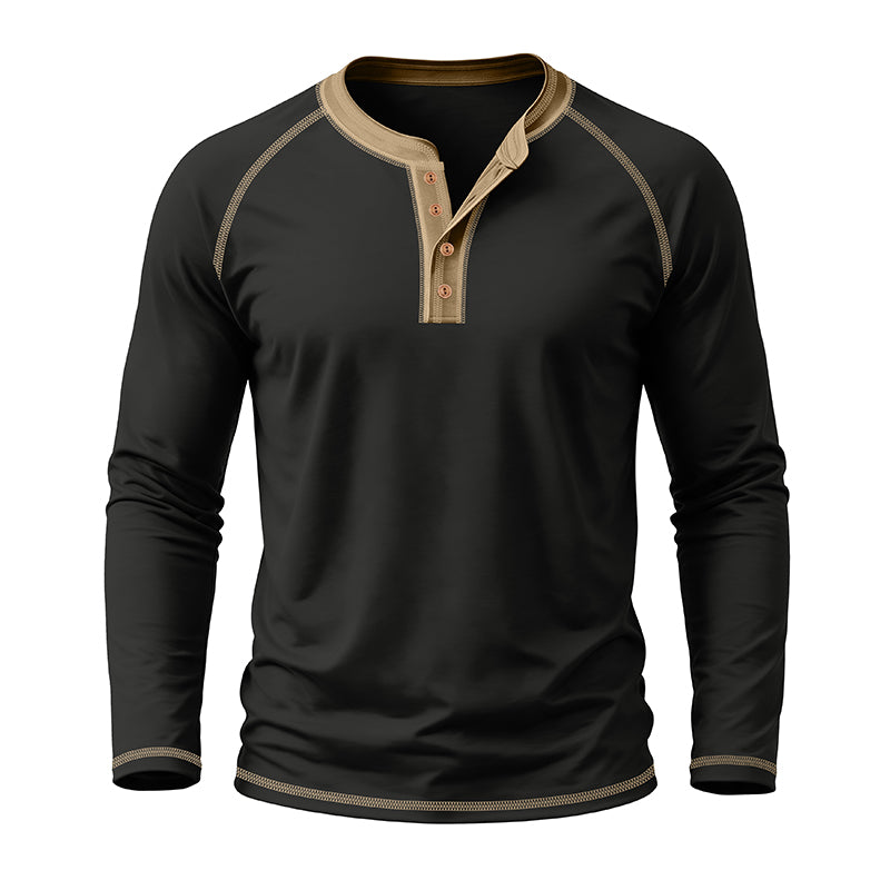 Hussein Henley Long Sleeve