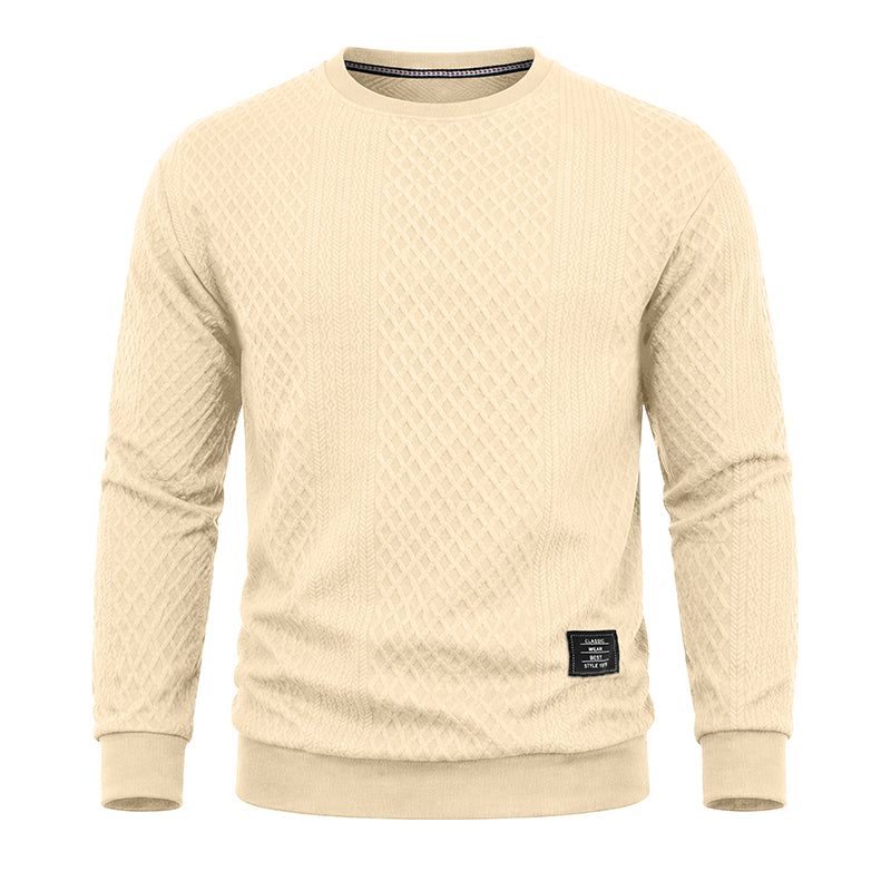 Arturo Textured Jacquard Crewneck Sweatshirt