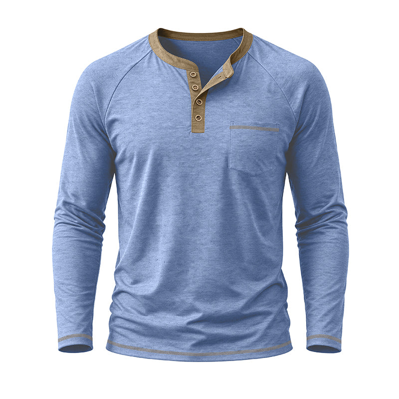 Stephen Long Sleeve Henley Shirt