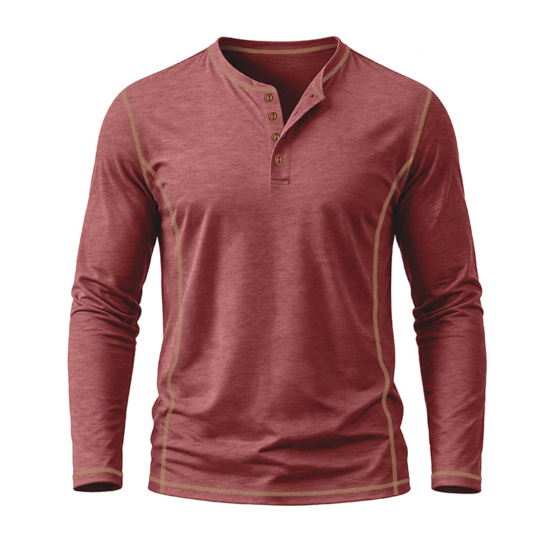 Nolan Casual Long Sleeve Henley