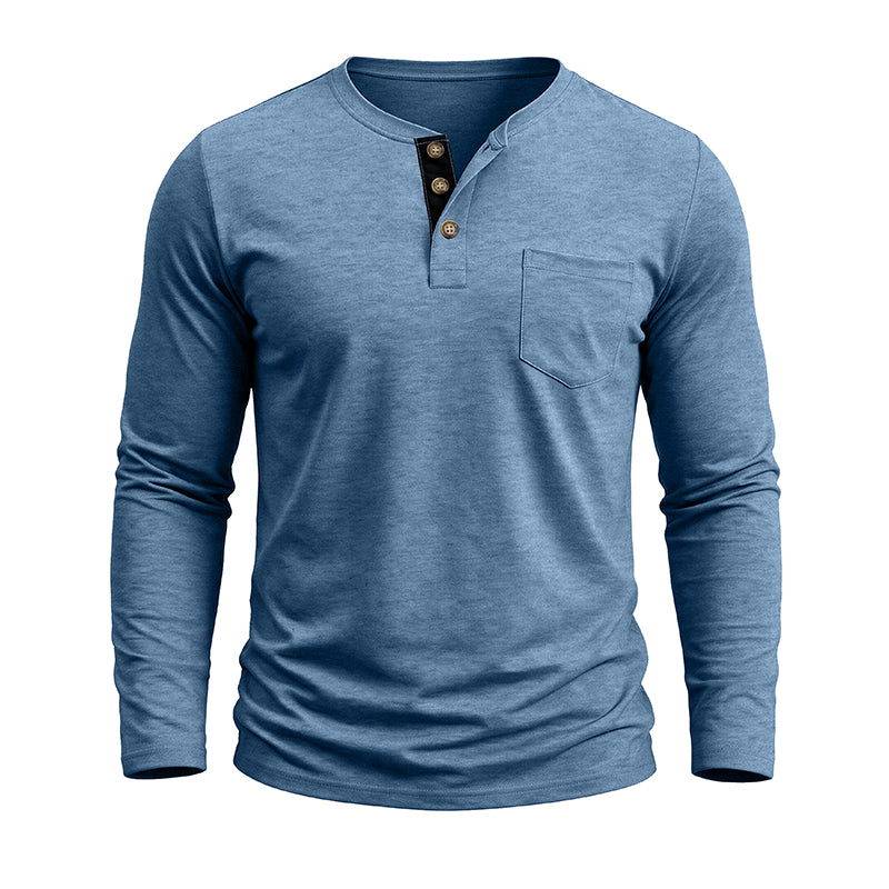 Men's Fashion Casual Henley  Shirts Sale