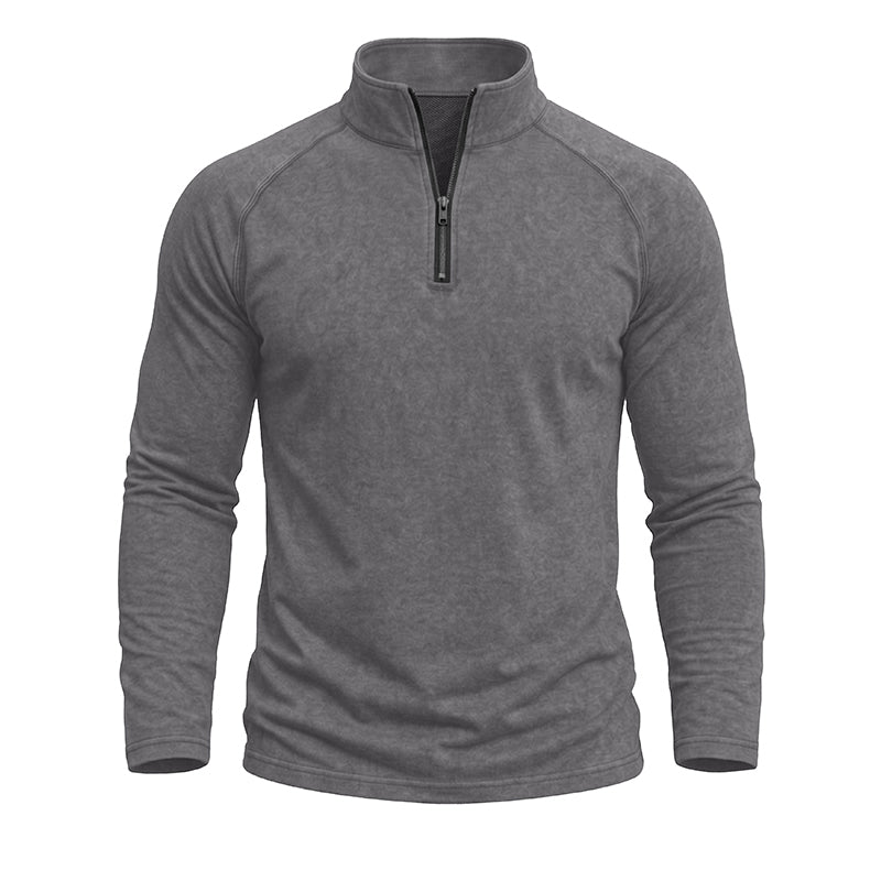 Jeremy  Vintage Wash Quarter-Zip Pullover