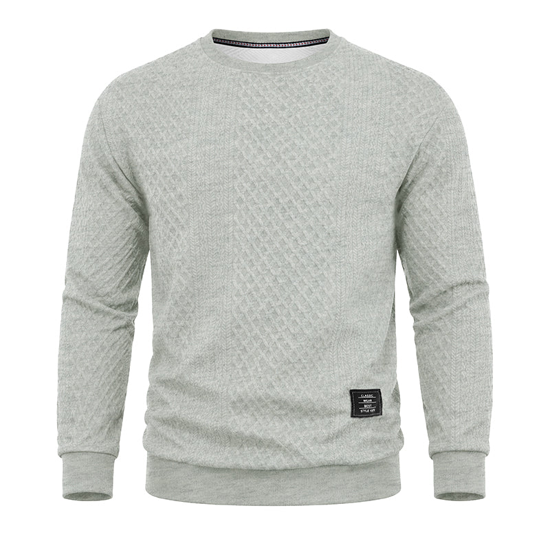 Arturo Textured Jacquard Crewneck Sweatshirt