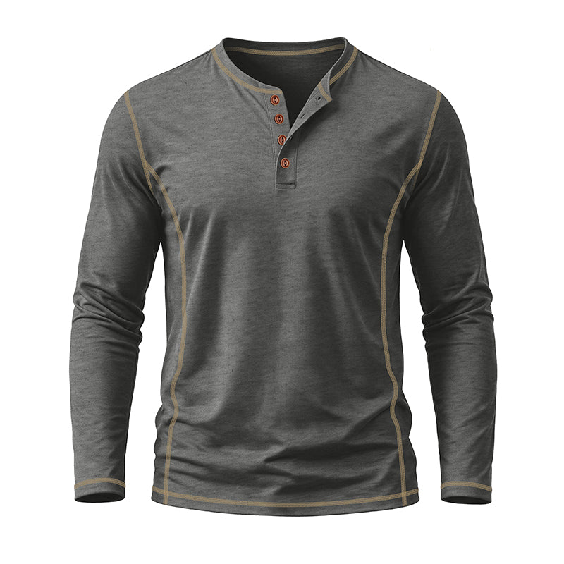Nolan Casual Long Sleeve Henley