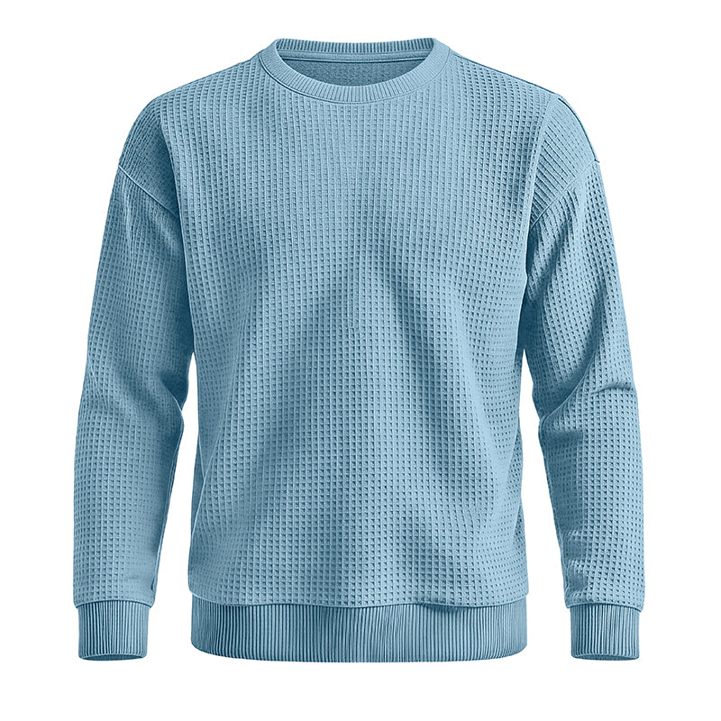 Relaxed Fit Waffle Sweatshirt