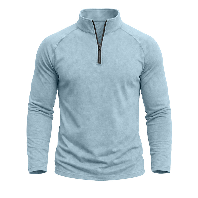 Jeremy  Vintage Wash Quarter-Zip Pullover