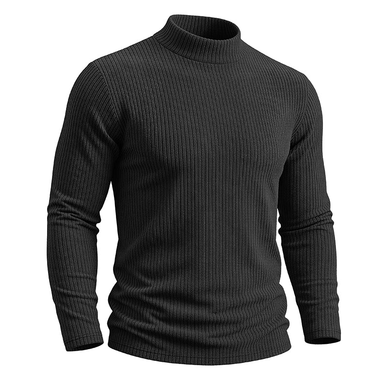 AJAY Mock Neck Long Sleeve Top