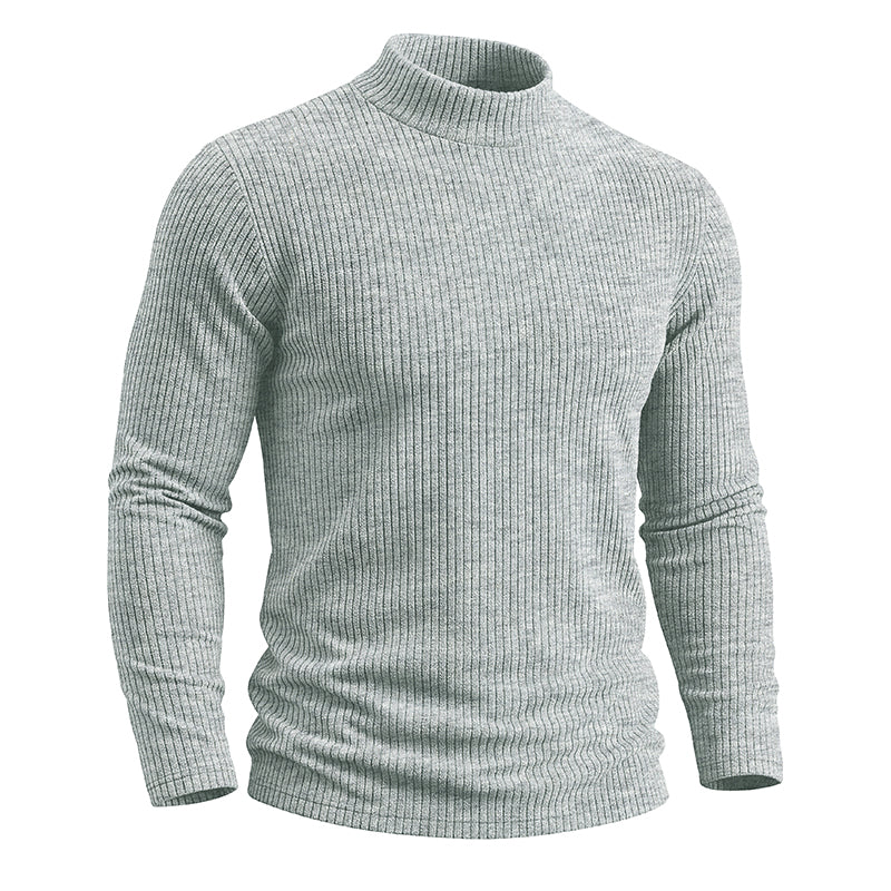 AJAY Mock Neck Long Sleeve Top