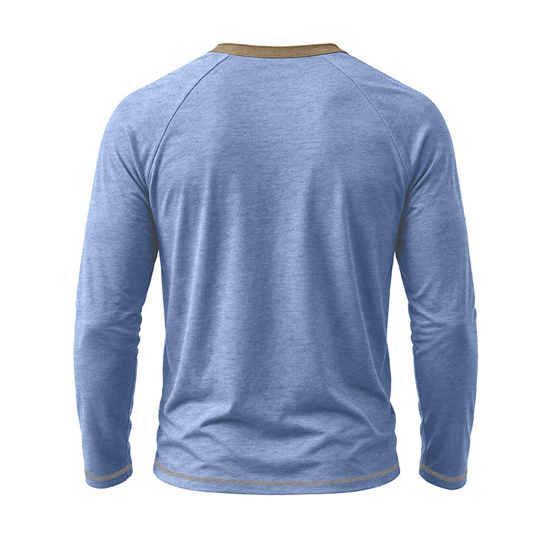 Stephen Long Sleeve Henley Shirt