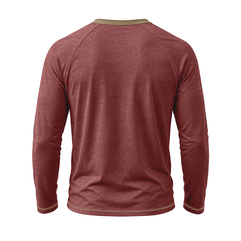 Stephen Long Sleeve Henley Shirt
