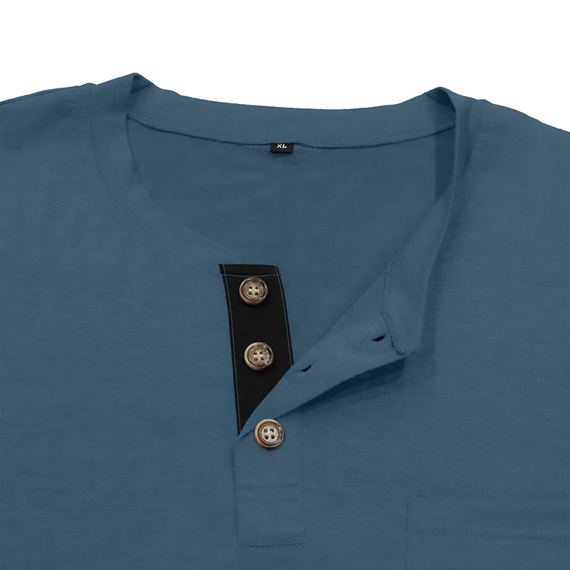 Men's Fashion Casual Henley  Shirts Sale