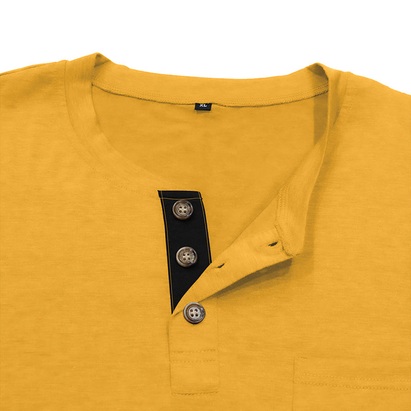 Men's Fashion Casual Henley  Shirts Sale